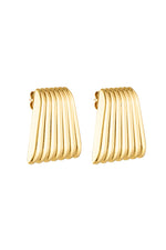 Caterpillar Earrings Gold