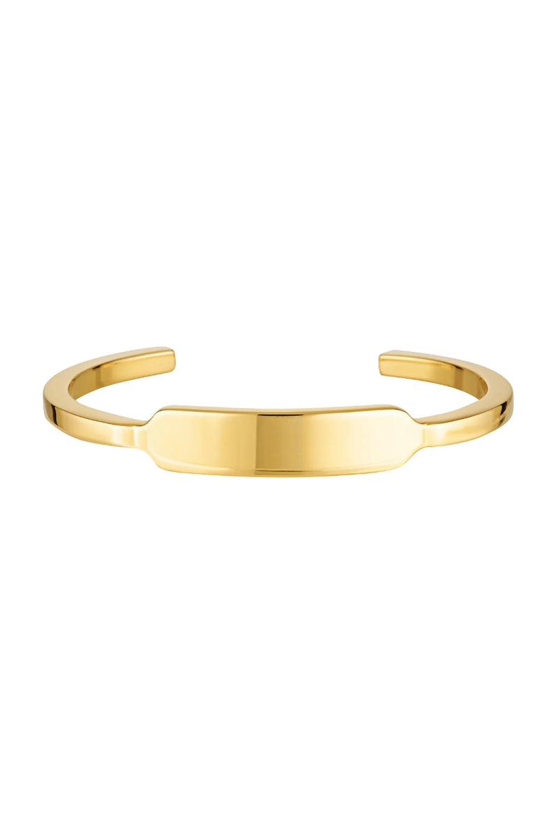 Dylan Tag Cuff Gold