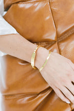 Dylan Tag Cuff Gold