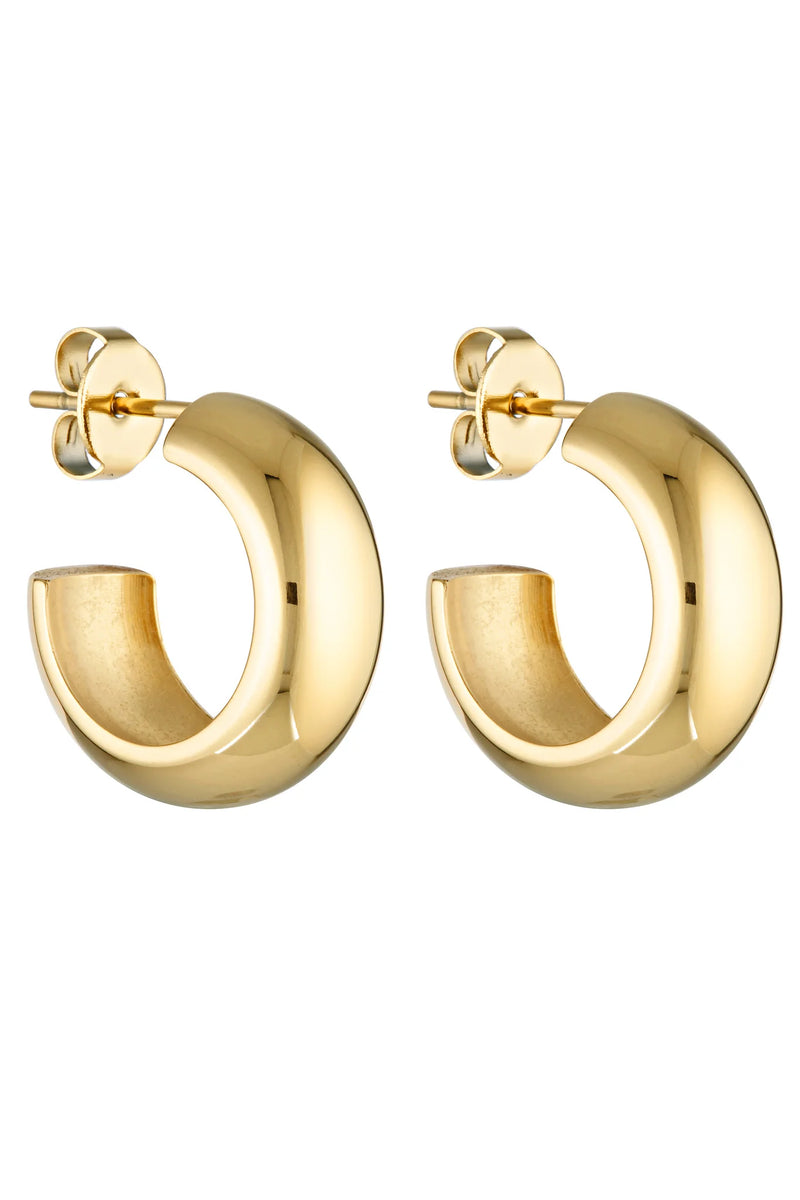 Mini Dome Hoops Gold