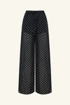 Houston Drawstring Pant Noir Polka