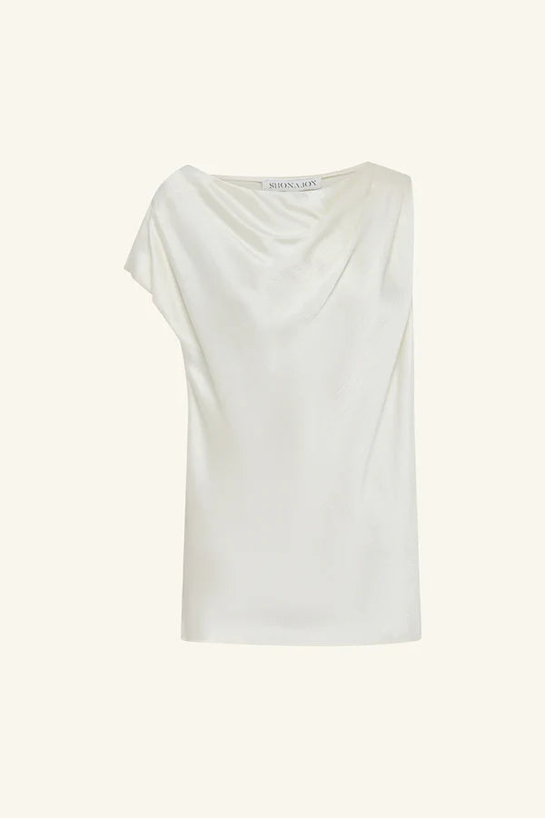 Huxley Draped Top Vanilla