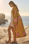 Coastal Granny Maxi Cardigan Mustard