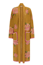 Coastal Granny Maxi Cardigan Mustard