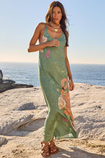 Floridian Bias Dress Sage