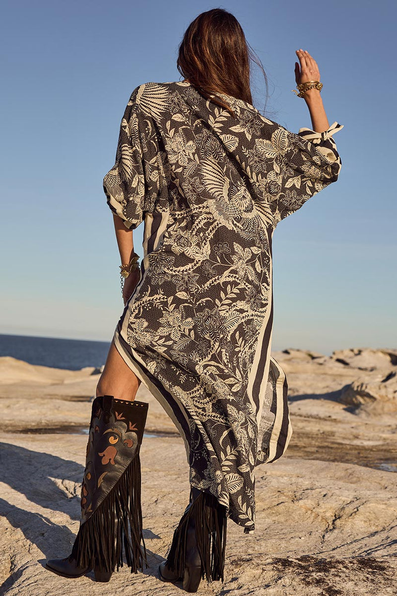 Volcano Goddess Kaftan Liquorice
