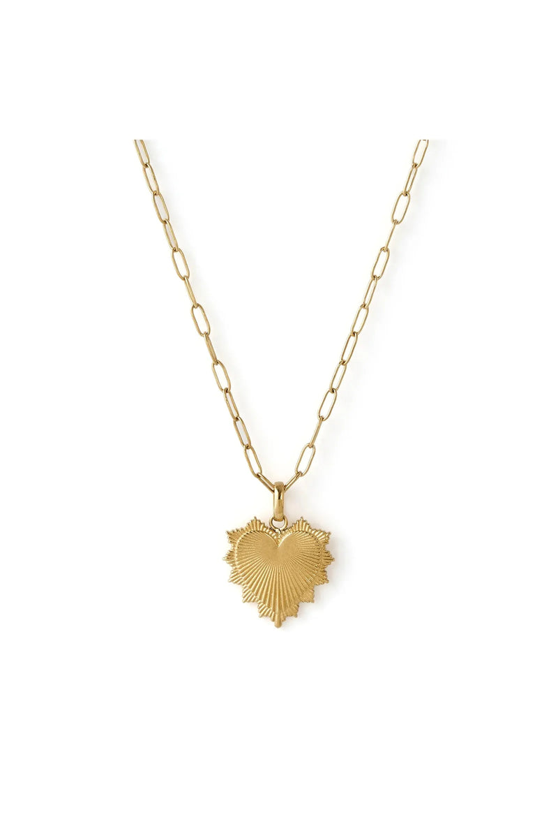 Queen Of Hearts Gold Necklace