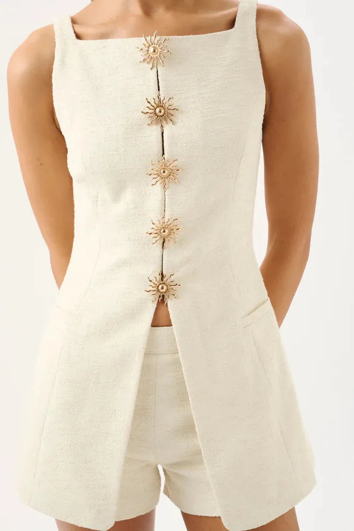 Estella Vest Ivory