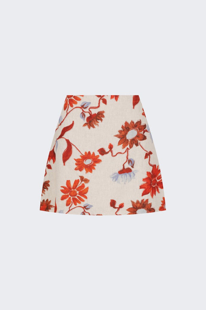 Marcy Mini Skirt Cactus Bloom Sand