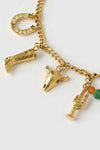 Rodeo Gold Charm Bracelet