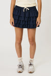 Rory Mini Skirt Midnight Stripe