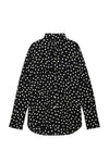 Ruby Shirt Black and White Double Dot Jacquard
