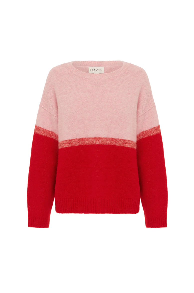 Reggie Sweater Rose Ombre