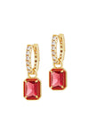 The Royal Earrings Red Gold