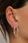 Sebastian Silver Hoop Earrings