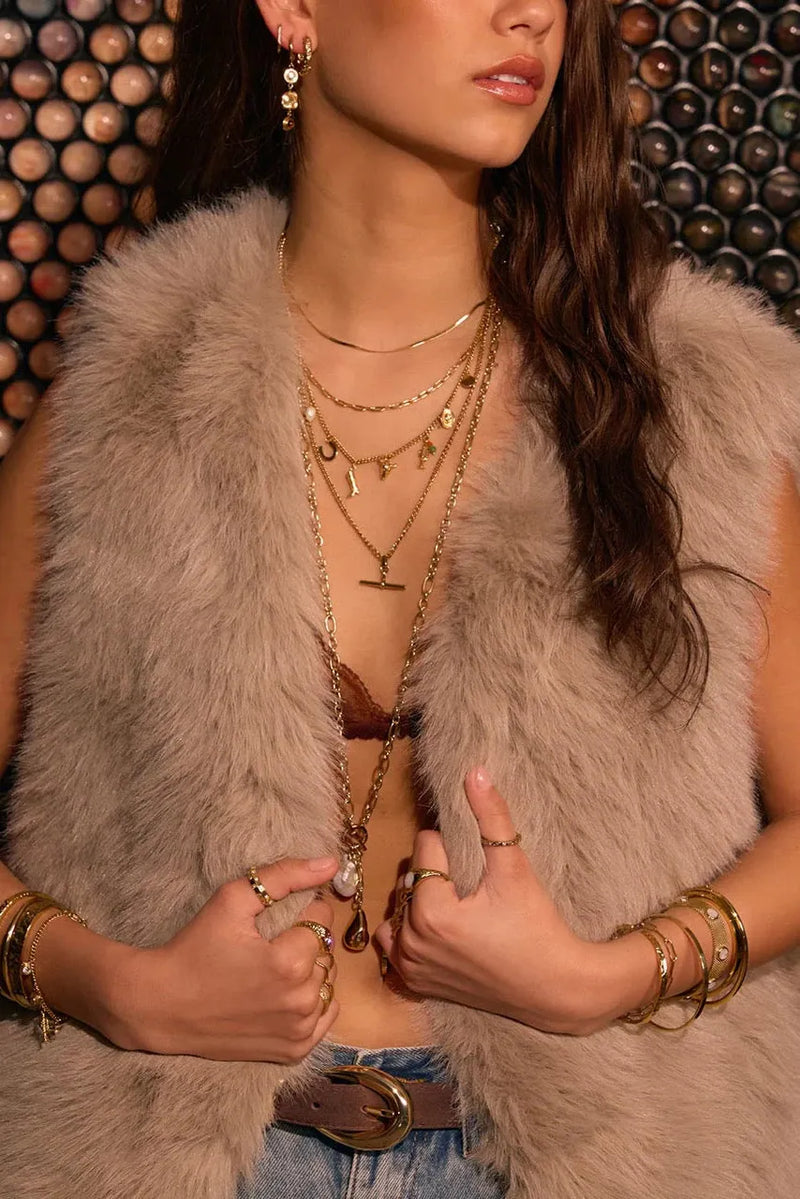 Rodeo Gold Charm Necklace