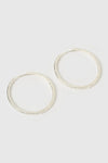 Sebastian Silver Hoop Earrings