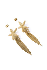 Shooting Star Gold Earrings