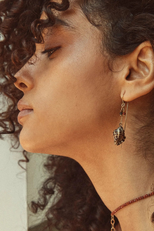 Lee Thread Through Shell Earrings