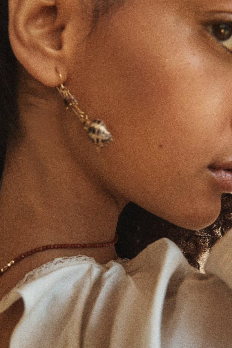 Lee Thread Through Shell Earrings