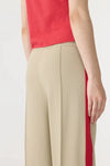 Twill Stripe Detail Pant Light Tan / Red