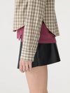 Cotton Check Western Shirt Taupe/Natural Check