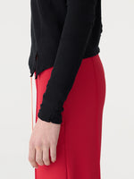 Off Shoulder Jersey Long Sleeve Top Black