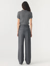 Wool Cashmere Slim Fit Polo Dark Charcoal