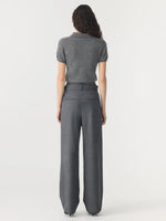 Wool Cashmere Slim Fit Polo Dark Charcoal