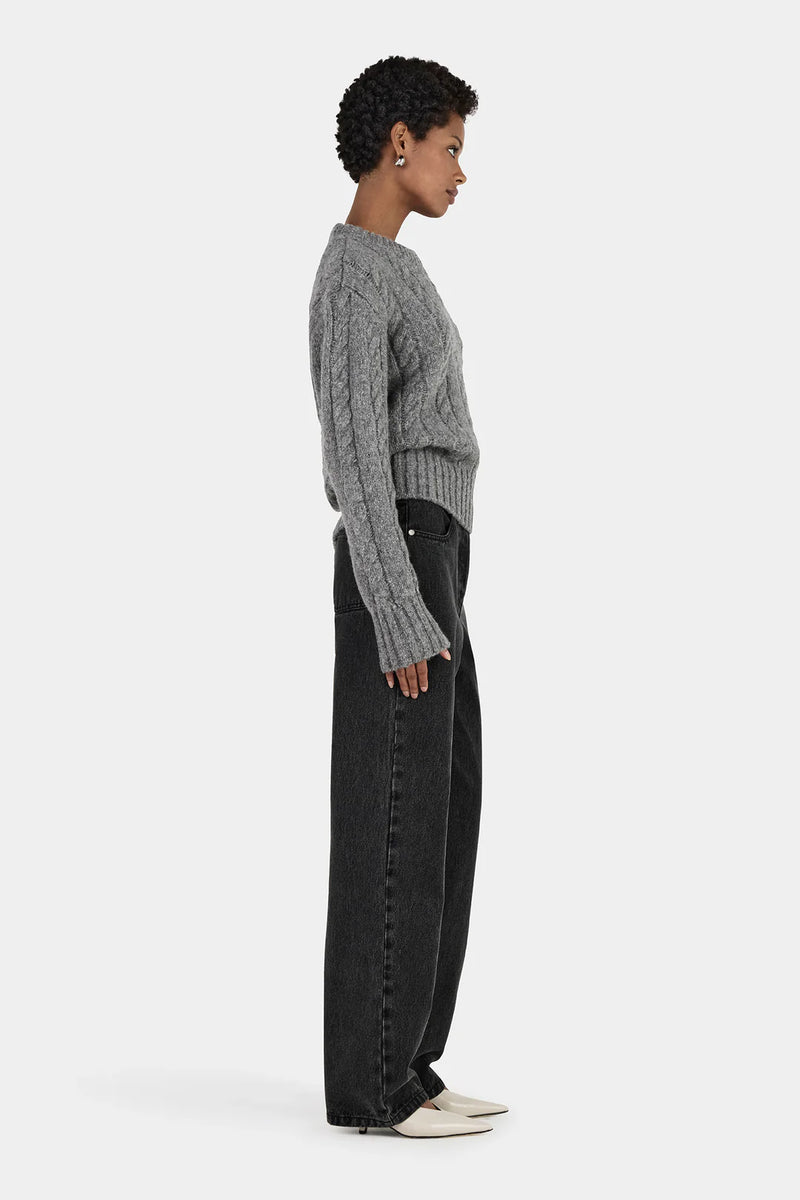 Stevie Knit Jumper Grey Marle