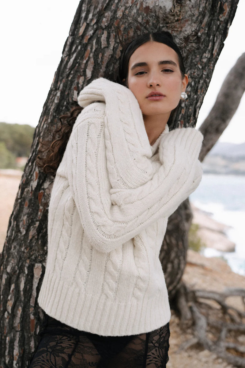 Stevie Knit Jumper Ivory