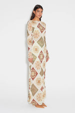 Sundra Slip Dress Evergreen Tile