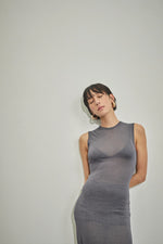 Glimmer Knit Tank Maxi Slate