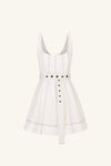 Hana Belted Mini Dress Ivory