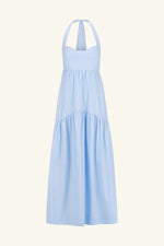 Maiori Halter Neck Maxi Dress Cornflower Blue