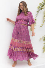 Sienna Maxi Skirt Fuchsia