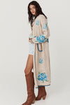 Coastal Granny Maxi Cardigan Cornflower