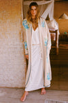 Coastal Granny Maxi Cardigan Cornflower