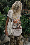 Coco Cantina Biker Tee Taupe