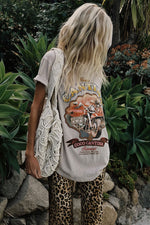 Coco Cantina Biker Tee Taupe