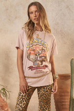 Coco Cantina Biker Tee Taupe