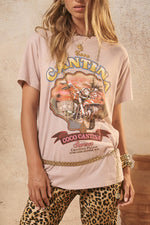 Coco Cantina Biker Tee Taupe