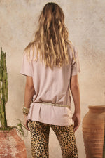 Coco Cantina Biker Tee Taupe