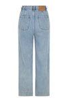 Classic Denim Cropped Jeans Sun Washed Blue