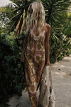 Lovers & Dreamers Strappy Maxi Dress Champagne Peach