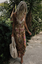 Lovers & Dreamers Strappy Maxi Dress Champagne Peach