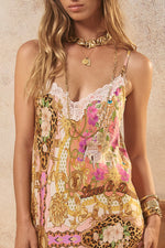 Lovers & Dreamers Strappy Maxi Dress Champagne Peach