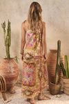 Lovers & Dreamers Strappy Maxi Dress Champagne Peach