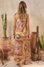 Lovers & Dreamers Strappy Maxi Dress Champagne Peach