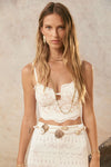 Lux Lisbon Lace Bustier Vintage Cream